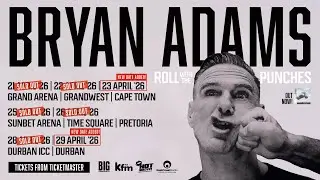 Bryan Adams Roll With The Punches Tour - Third Cape Town Date Added!