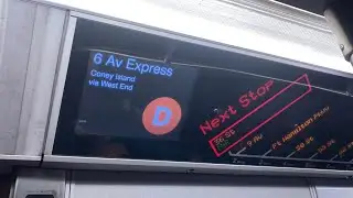 EXTREMELY RARE R160 D Train At Atlantic Avenue-Barclays Center