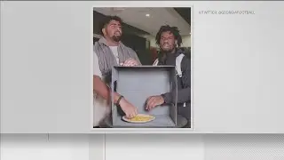 UGA Bulldog players play 'What in the box' ahead of 2023 season