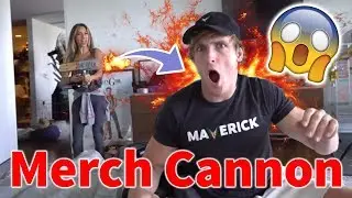 Logan Paul MERCH CANNON COMPILATION | 100+ epic shots