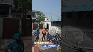 Super Meteor 650 Ride to Friend&rsquo;s Home | Royal Enfield Short Vlog 🚴&zwj;♂️ #Supermeteor #stones #viral