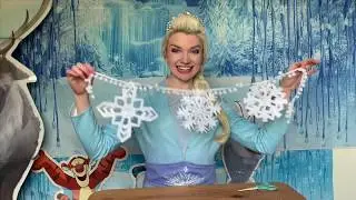 How To Make Snowflake Party Bunting! - Frozen Party Decorations