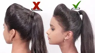 perfect High Puff Ponytail Hairstyles || Easy Ponytails for School,College,Work || Perfect ponytail