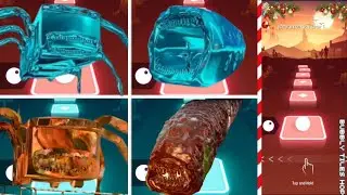 Water Bus Eater 🆚 Lava Bus Eater Elemental Duel! - Coffin Dance Song Megamix! | Tiles Hop EDM Rush🎶