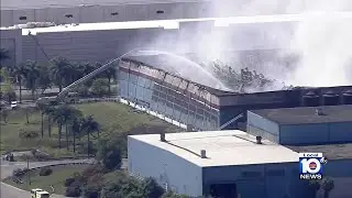 New video shows crews putting out fire at Doral energy plant