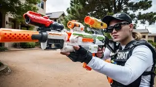 LTT Nerf War : SEAL X Warriors Elite Nerf Guns Tactical Mission Against Crime