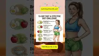 10-Day Diet Challenge: Fast Weight Loss Plan for a Slim Body! #DietTips #HealthyLiving #cute