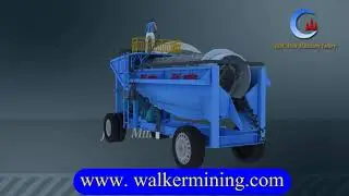 How Trommel Screen Works 3D Animation Video