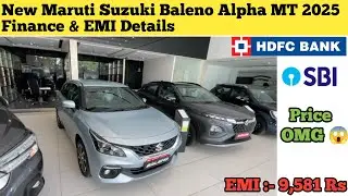 New Maruti Suzuki Baleno Alpha MT Price, Loan & EMI Full Details 2025 | On-Road Price Breakdown