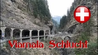 Die Viamala Schlucht im Schweizer Kanton Graub&uuml;nden
