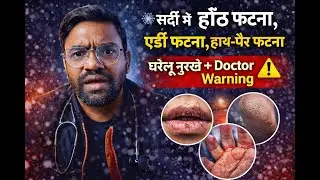 ❄️ सर्दी में होंठ फटना, एड़ी फटना, हाथ-पैर फटना | घरेलू नुस्खे + Doctor Warning#HomeRemedies