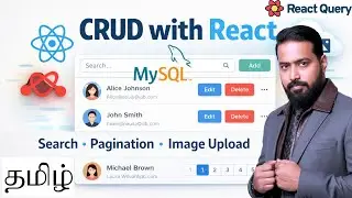 Build a Complete React CRUD App 🚀 React Router, React Query & Multer in Tamil