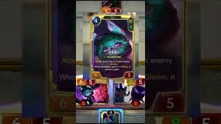 Lor : New champion reveal of Vex #legendsofruneterra #newchamp #runeterra #riotgames #gaming
