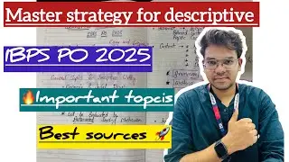 How to prepare descriptive for IBPS PO 2025 |DESCRIPTIVE STRATEGY FOR ALL BANK EXAMS || #ibpspo2025