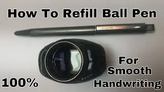 How To Refill Ball Point Pen At Home//How Fill Ink In Ball Pen.