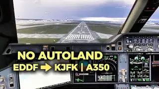 Realistic Airbus A350 Flight | Frankfurt &rarr; New York (EDDF&ndash;KJFK) | No Autoland | MSFS 2024