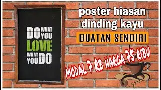 DIY-Cara membuat poster hiasan dinding ala kedai kopi | wall decor | room decor