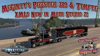 ATS | Pizzster 389 and Timpte Grain Hopper! Mods Studio 2 XML Update!