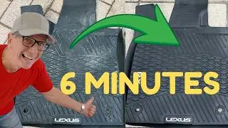 DEEP Clean Rubber Car Floor Mats in UNDER 6 Minutes! (Step by Step Guide)