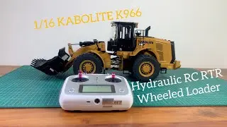 UNBOXING NEW 1/16 KABOLITE K966 Hydraulic RC RTR Wheeled Loader