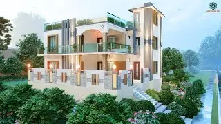 3D Elevation of House | Front Elevation Design | Modern House Design | House Tour | Infra Design Hub