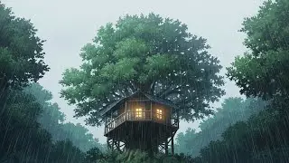 Дождливая прогулка с бабушкой в ​​домике на дереве | Тихие дни студии Ghibli