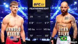 ARNOLD ALLEN VS JEAN SILVA FULL FIGHT UFC 324