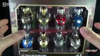 Collectible Spot - Hot Toys Iron Man 3 Iron Man Collectible Bust Deluxe Set