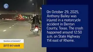 Anthony Bailey Injured in Motorcycle Accident near Rhome, TX