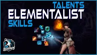 Elyon Korea - All Elementalist skills in action Grey/Green/blue skills