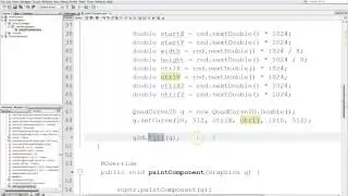 Java 2D 6A: Using QuadCurve2D with fill