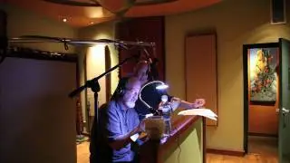 Doug Bradley directs Robert Englund as he records a Spine Chiller