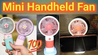 🎦 Mini Handheld Fan / mini electric fan #how to make a fan 