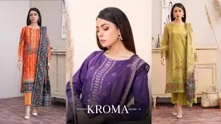 Kroma by Gulljee Vol 2 Embroidery Cotton Three Piece 2023