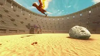 Gladyator Arena Dinosaur VS Magician Battle Wars Beast Battle Simulator (Tiny Dinosaur)