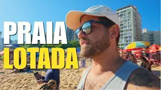 A Praia da Costa LOTA assim no ver&atilde;o