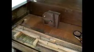 Early 1860's Burdett Reed Organ. (Looking Inside.)