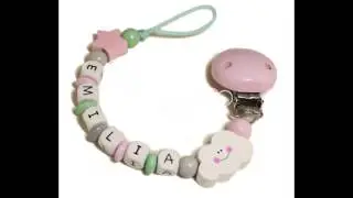Schnullerkette mit Namen von Little-Kids Namensgeschenke