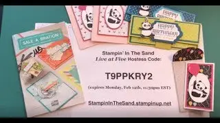 How to Create a Stampin' Up! Party Pandas Birthday Note with Coordinating Envelope