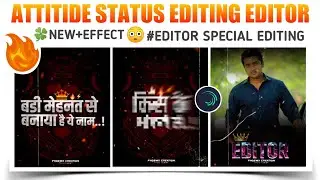 Editor attitude status editing | Attitude status editing | Alight motion video editing attitude