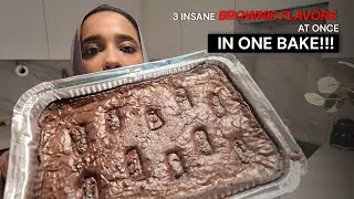 I Tried Baking 3 INSANE Brownie Flavors at Once (Snickers, Mars & Dairy Milk!) 🍫🔥