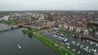 Roermond Nederland van boven drone beelden