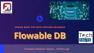 9 - Flowable Database | Spring boot application Integration with PostgreSQL | Postgre Installation