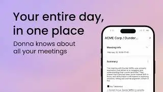 Meet Donna - The only proactive AI assistant for field sales - Mobile App
