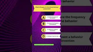 What is the goal of a functional behavior assessment?