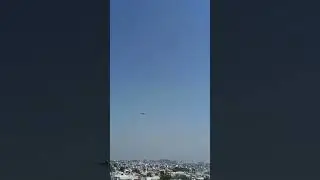 Indigo flight in clear sky #flight #flightlanding #indigoflight #clearsky