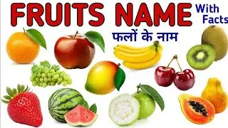 Fruits name in English and Hindi l learn English vocabulary 