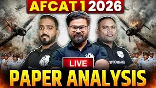 AFCAT 1 2026 Paper Analysis | AFCAT 1 2026 Live Paper Discussion | Defence Wallah Offline Academy