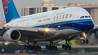 Which Airlines Lands The Airbus A380 The BEST? | LAX Plane Spotting