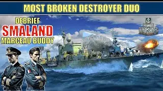 Most Broken Destroyer Duo? Smaland & Marceau Clan Battles #worldofwarships